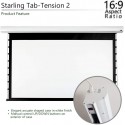 Elite Screen STT150XWH2-E6 Electric Tab-Tension 150 Inch Screen