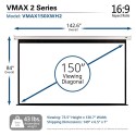 Elite Screen VMAX150XWH2 VMAX2 Electric 150 Inch Screen