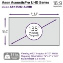 Elite Screen AR135H2-AUHD Aeon 135 Inch AcousticPro Fixed Frame Projector Screen