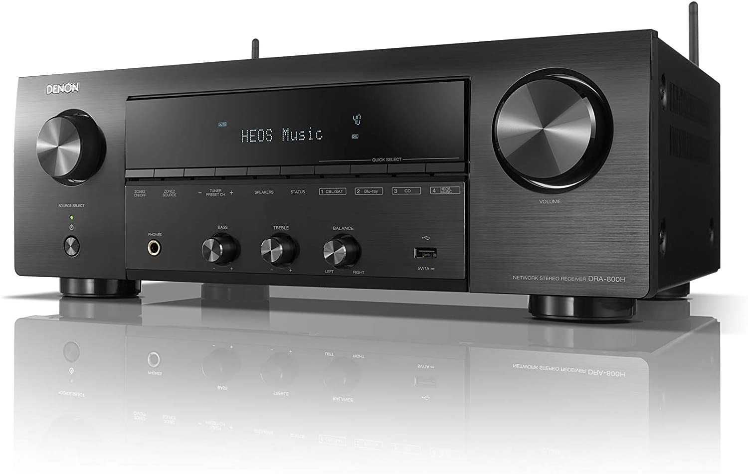 Receiver AV 5.1 CH 4K Denon AVR-X250Bt - Muisc World